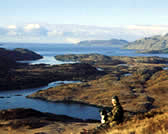 Views towards islands over Loch Sunart Ardnamurchan