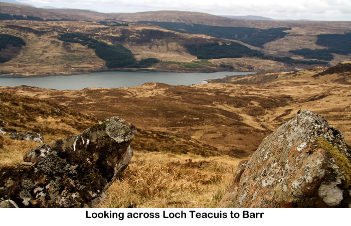 Looking across Loch Teacuis to Barr