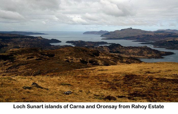 Loch Sunart islands of Carna and Oronsay